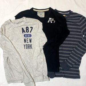 Long sleeve men’s graphic T, size xs/s Aeropostale